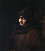 REMBRANDT Harmenszoon van Rijn Titus in a Monk-s Habit oil painting reproduction